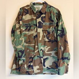 US Army Camo Military 48th Infantry Combat Medium Jacket